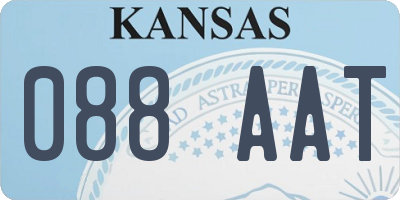 KS license plate 088AAT