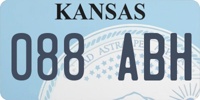 KS license plate 088ABH