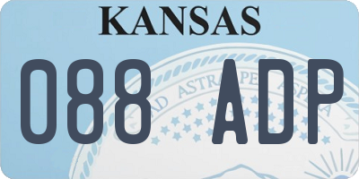 KS license plate 088ADP