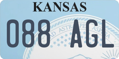 KS license plate 088AGL