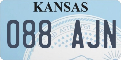 KS license plate 088AJN