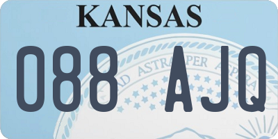 KS license plate 088AJQ