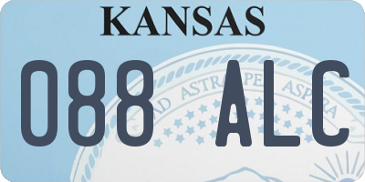 KS license plate 088ALC
