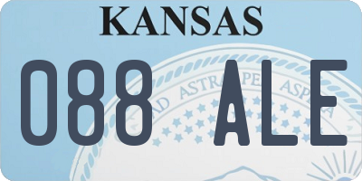 KS license plate 088ALE