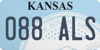 KS license plate 088ALS