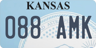KS license plate 088AMK