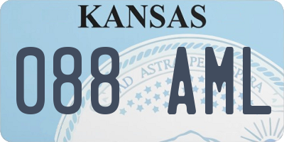 KS license plate 088AML