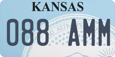 KS license plate 088AMM