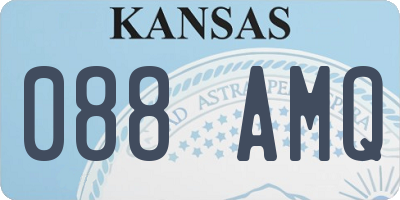 KS license plate 088AMQ