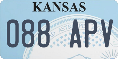 KS license plate 088APV