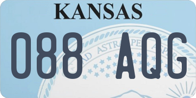 KS license plate 088AQG