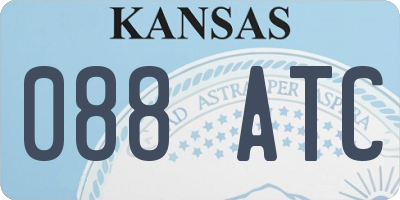 KS license plate 088ATC