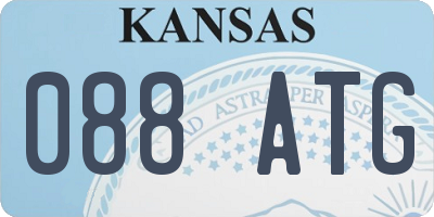 KS license plate 088ATG