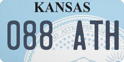 KS license plate 088ATH