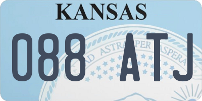 KS license plate 088ATJ
