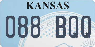 KS license plate 088BQQ