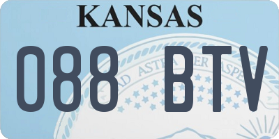 KS license plate 088BTV