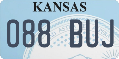 KS license plate 088BUJ