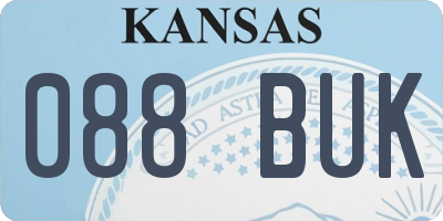 KS license plate 088BUK