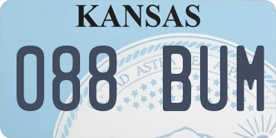 KS license plate 088BUM