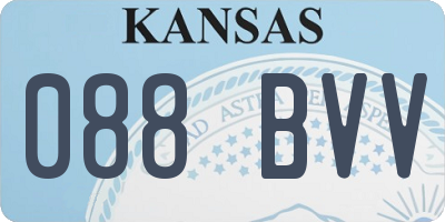 KS license plate 088BVV