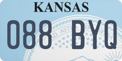 KS license plate 088BYQ