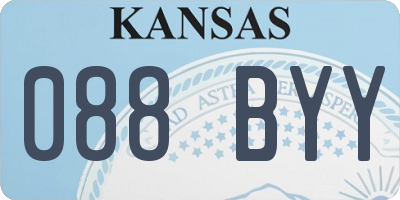 KS license plate 088BYY