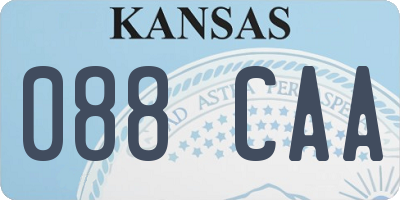 KS license plate 088CAA