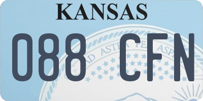 KS license plate 088CFN
