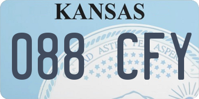 KS license plate 088CFY