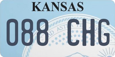 KS license plate 088CHG