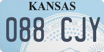 KS license plate 088CJY
