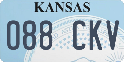 KS license plate 088CKV