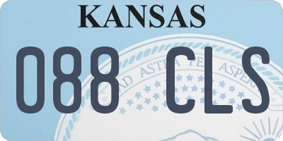 KS license plate 088CLS