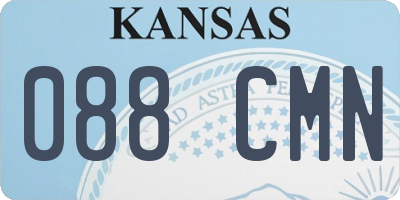 KS license plate 088CMN
