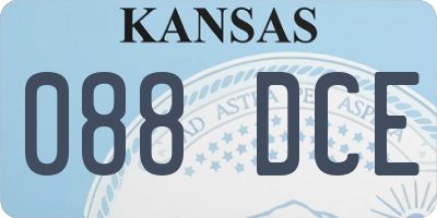KS license plate 088DCE