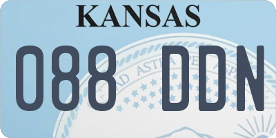 KS license plate 088DDN