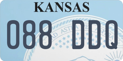 KS license plate 088DDQ