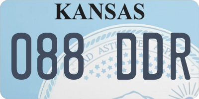 KS license plate 088DDR