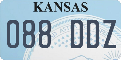 KS license plate 088DDZ