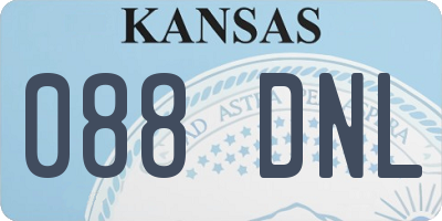KS license plate 088DNL