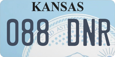 KS license plate 088DNR