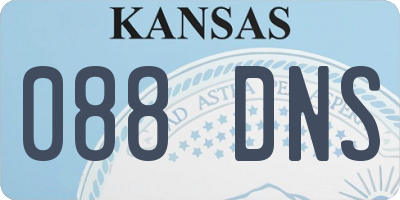 KS license plate 088DNS