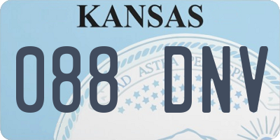 KS license plate 088DNV