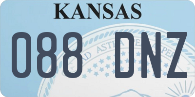 KS license plate 088DNZ