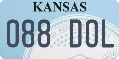 KS license plate 088DOL