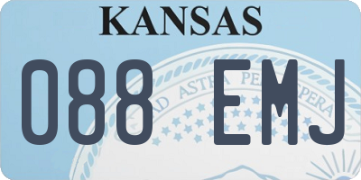 KS license plate 088EMJ