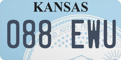 KS license plate 088EWU