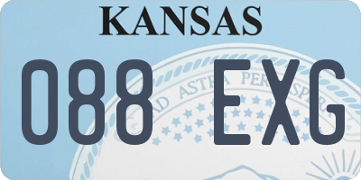 KS license plate 088EXG