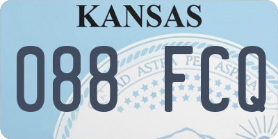 KS license plate 088FCQ
